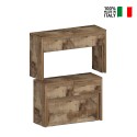 Ensemble de 2 rallonges 66-290 cm pour table à manger Pratika A + B 
