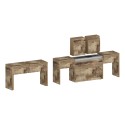 Ensemble de 2 rallonges 66-290 cm pour table à manger Pratika A + B 