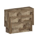 Ensemble de 2 rallonges 66-290 cm pour table à manger Pratika A + B 
