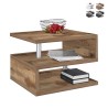 Table basse salon moderne élégant 2 étagères Zeta 55 Vente
