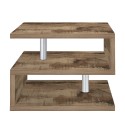 Table basse salon moderne élégant 2 étagères Zeta 55 