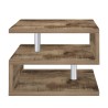 Table basse salon moderne élégant 2 étagères Zeta 55 