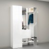 Ensemble meuble d'entrée avec armoire à chaussures, portemanteau et 2 miroirs Guapa Remises