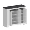 Armoire à chaussures d'entrée blanche style classique 3 portes bois Jarret Caractéristiques
