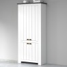 Meuble à chaussures 4 portes 84x42x200cm blanc classique Hillrose 