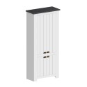 Meuble à chaussures 4 portes 84x42x200cm blanc classique Hillrose Choix