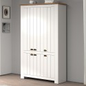 Armoire à chaussures multi-usage grande blanche 114x42x200cm 6 portes Elaisa Offre