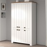 Armoire à chaussures multi-usage grande blanche 114x42x200cm 6 portes Elaisa Offre