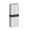 Armoire à chaussures 4 portes 10 étagères 76x34x200cm blanc Hanad Dimensions