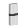Armoire à chaussures 4 portes 10 étagères 76x34x200cm blanc Hanad Dimensions
