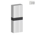 Armoire à chaussures 4 portes 10 étagères 76x34x200cm blanc Hanad Promotion