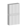 Grande armoire à chaussures moderne 114x34x200 cm 6 portes 10 étagères Dettey 