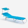 4 transats de plage bain de soleil de jardin pliant en aluminium Cancun Catalogue