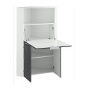 Bureau d'angle pliable et escamotable gain de place 90x56cm Layla II Remises