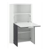 Bureau d'angle pliable et escamotable gain de place 90x56cm Layla II Remises