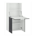 Bureau gain de place 70x35cm plateau pliant escamotable armoire Layla Remises