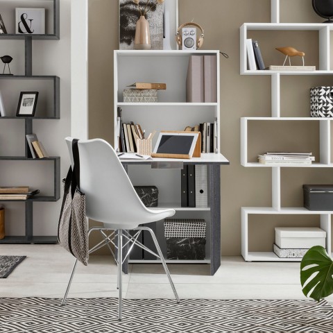 Bureau gain de place 70x35cm plateau pliant escamotable armoire Layla Promotion