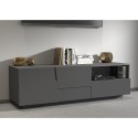 Meuble TV salon design moderne 2 portes 1 tiroir 150x44x46cm Trevis Dimensions