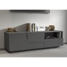 Meuble TV salon design moderne 2 portes 1 tiroir 150x44x46cm Trevis Dimensions