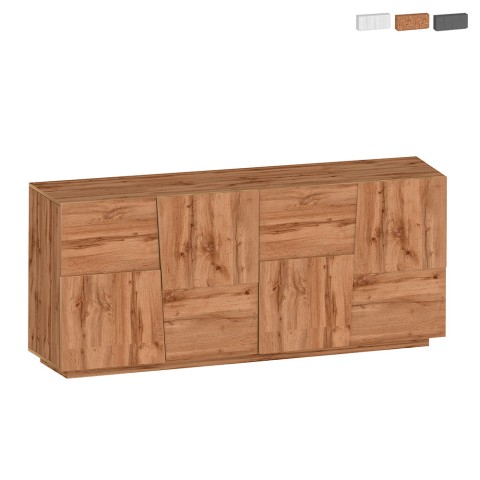 Buffet moderne 4 portes 200x44x86 Darill Promotion