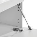Meuble TV moderne Novi, 2 portes, 1 abattant, 220x40x35cm, design élégant pour salon Prix