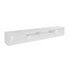 Meuble TV bas avec 2 portes et 1 abattant 240x40x35cm Idris Choix