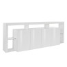 Buffet de salon 4 portes grand bahut 220x40x80 design moderne Towyn Choix