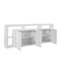Buffet de salon 4 portes grand bahut 220x40x80 design moderne Towyn Caractéristiques