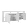Buffet de salon 4 portes grand bahut 220x40x80 design moderne Towyn Caractéristiques