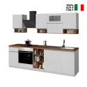 Cuisine complète modulaire design linéaire style moderne 256cm Essence Prix