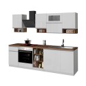 Cuisine complète modulaire design linéaire style moderne 256cm Essence 