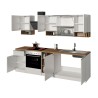 Cuisine complète modulaire design linéaire style moderne 256cm Essence 