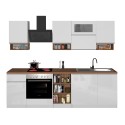 Cuisine complète modulaire design linéaire style moderne 256cm Essence 