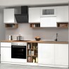 Cuisine complète modulaire design linéaire style moderne 256cm Essence 