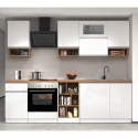 Cuisine complète modulaire design linéaire style moderne 256cm Essence 
