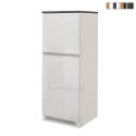 Armoire cache-frigo encastrable 2 portes rangement cuisine 60x60x164,5h Halser Offre