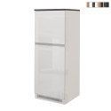 Housse de réfrigérateur encastrable mobile à 2 portes pour meuble de cuisine 60x60x164.5h Halser Offre