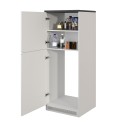 Armoire cache-frigo encastrable 2 portes rangement cuisine 60x60x164,5h Halser 