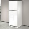 Armoire cache-frigo encastrable 2 portes rangement cuisine 60x60x164,5h Halser 