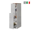 Meuble de cuisine moderne avec 2 tiroirs à épices 30x60x164,5 Trym Caractéristiques