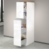 Meuble de cuisine moderne avec 2 tiroirs à épices 30x60x164,5 Trym 
