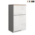 Ensemble de meubles cache-frigo encastrable et porte-épices pour cuisine linéaire Fist Promotion