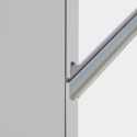 Ensemble de meubles cache-frigo encastrable et porte-épices pour cuisine linéaire Fist 