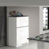Ensemble de meubles cache-frigo encastrable et porte-épices pour cuisine linéaire Fist Catalogue