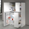 Ensemble de meubles cache-frigo encastrable et porte-épices pour cuisine linéaire Fist 