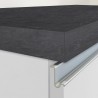 Îlot central moderne 3 portes 155x90x90 cm avec table Deaton pour cuisine 