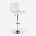 Tabouret de bar et cuisine moderne pivotant en similicuir Pomona Modèle