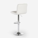 Tabouret de bar et cuisine moderne pivotant en similicuir Pomona Prix