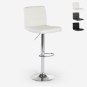 Tabouret de bar et cuisine moderne pivotant en similicuir Pomona Vente
