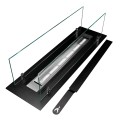 Brûleur de cheminée à bioéthanol de table moderne avec vitres Athos Promotion
